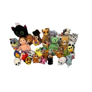 Ty Beanies, Beanie Boos, Attic Treasures, McDonald’s Teenie Beanies Lot Of 34